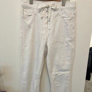 MOTHER JEANS LACE UP DAZZLER